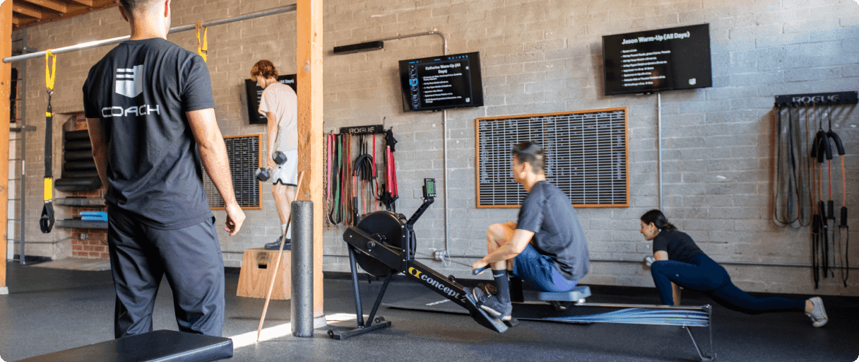 Essers coaches in the Culver City gym